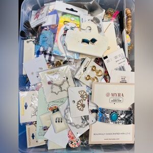 Mystery Jewelry Assorted New Necklace, Bracelet, Earring Lot of 4lbs Wearable